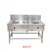 Bếp Á 2 Họng 1 Bầu Nước, Làm Mát Xả Tràn