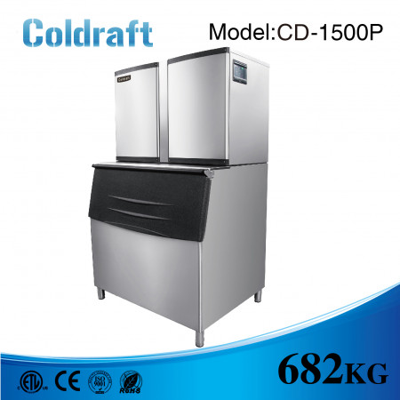 Máy làm đá viên Coldraft  CD-1500P sản lượng 682Kg/24h