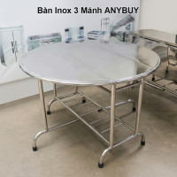 Bàn Tròn Inox 3 Mảnh