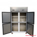 Tủ mát inox 4 cánh với 2 lốc và 2 ngăn độc lập SLLDZ4-900LC