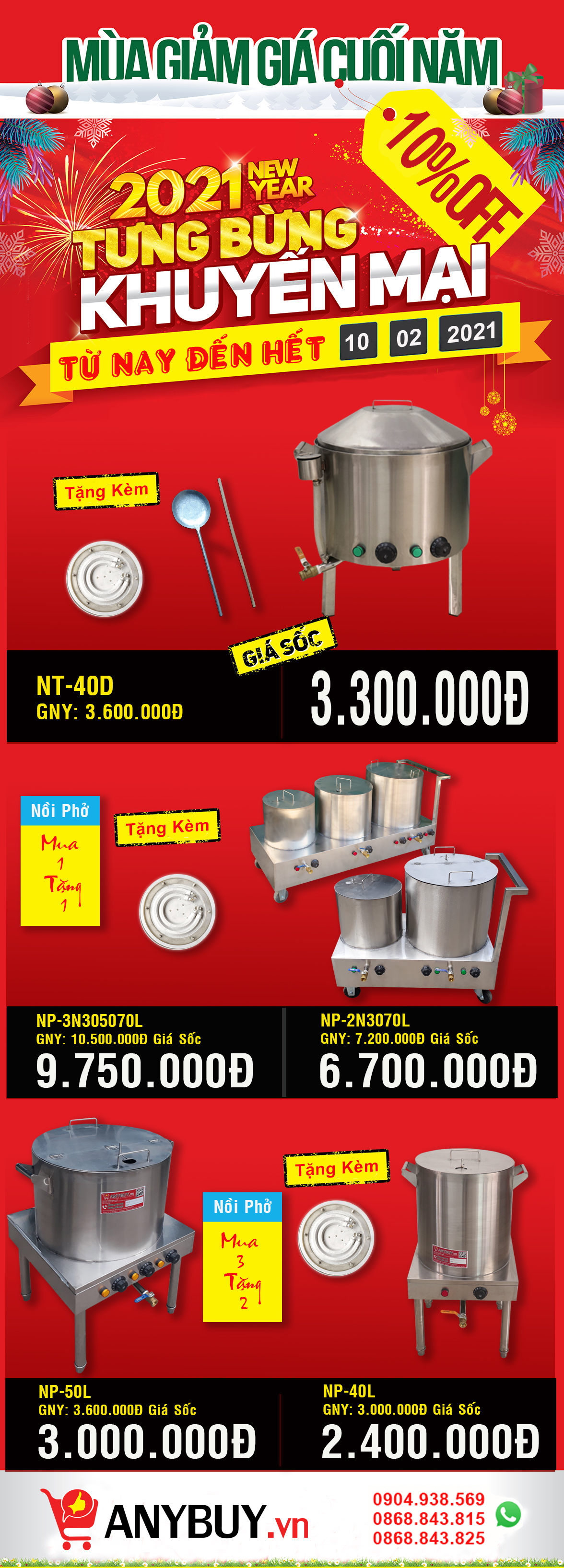 Nồi nấu phở - Chương trình BIG-SALE cuối năm Nồi nấu phở - Chương trình BIG-SALE cuối năm