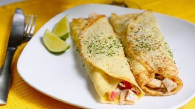 Cách làm bánh crepe nhân thit