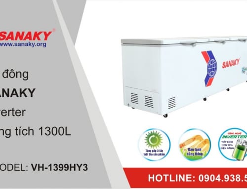 Tủ đông Sanaky Inverter VH-1399HY3 dung tích 1300L