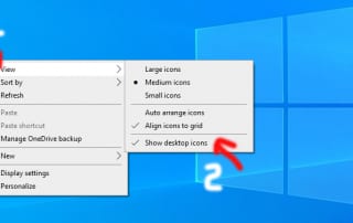 Hướng dẫn cách ẩn và bỏ ẩn tất cả icon shortcut desktop trên Windows