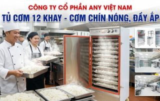 Tủ Cơm 12 Khay - Cơm Chín Nóng, Đầy Ắp