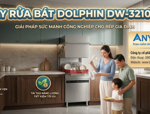 Máy rửa bát cửa sập Dolphin